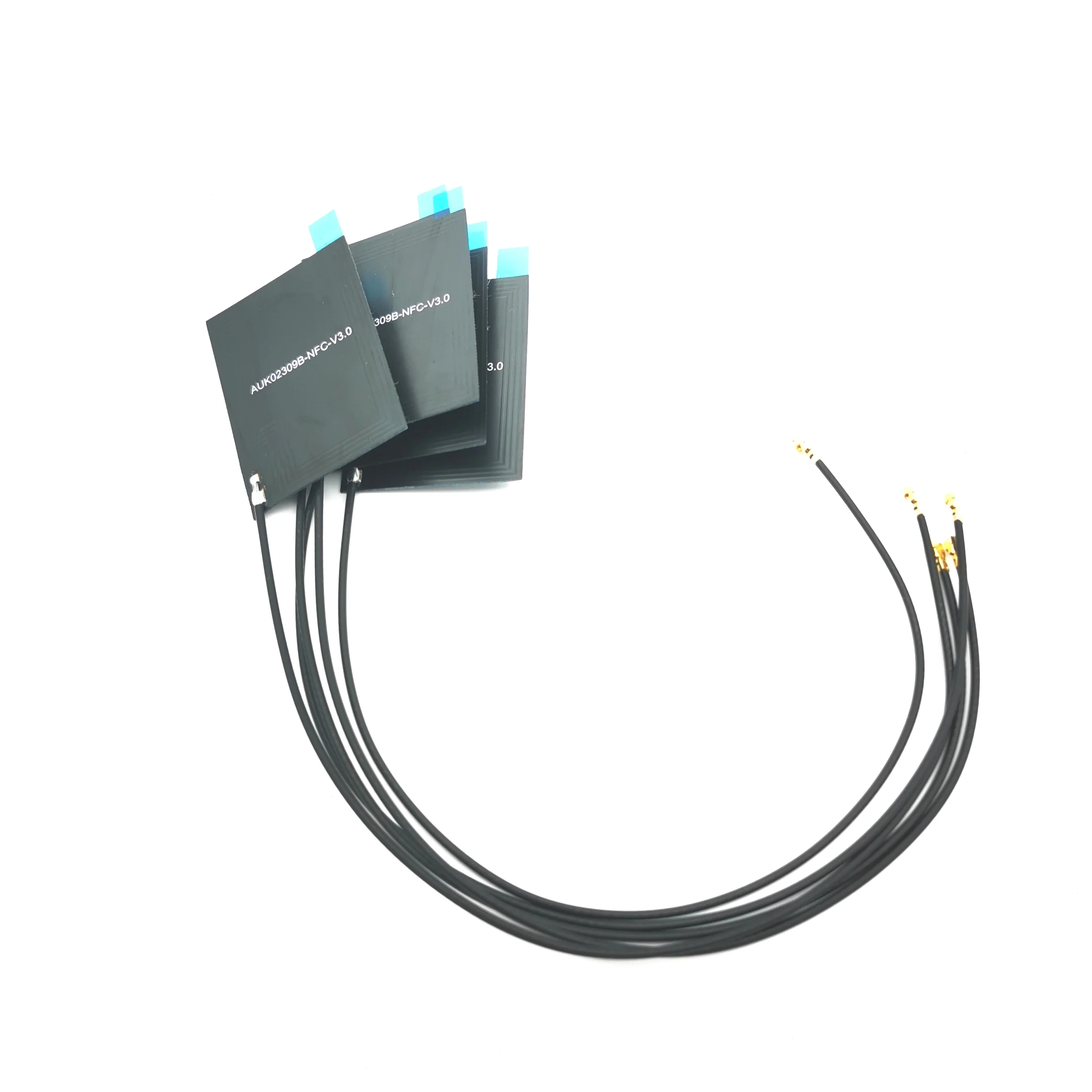Customized 13.56MHz Antenna 40mm Adhesive Mounting 10cm cable length 3dBi Gain ferrite Internal NFC Antenna