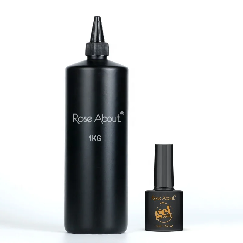 Rose About High Shine Glitter Raw Material Gel Polish 1kg 5kg 10kg 20kg Soak Off UV Gel Nail Polish For Nail Art