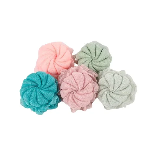 Rolling Chrysanthemum Shape Sponge Ball for Bathing Body Cleaning Cute Bath Sponge