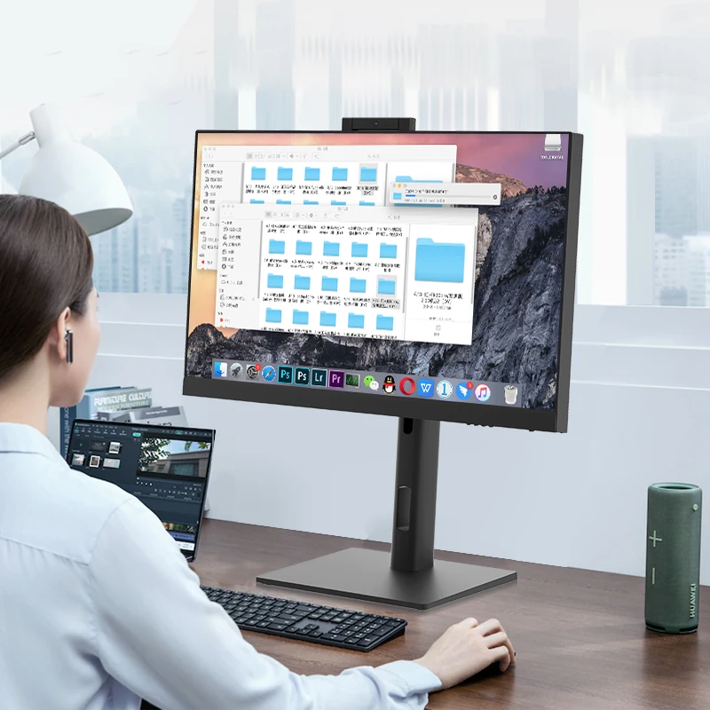 Oem 23.8 / 27inch Mini pos  Aio Pc Wall Mount Touch Screen core i7 i5 Desktop Pc All In One Barebone Pc All-in-one Computer