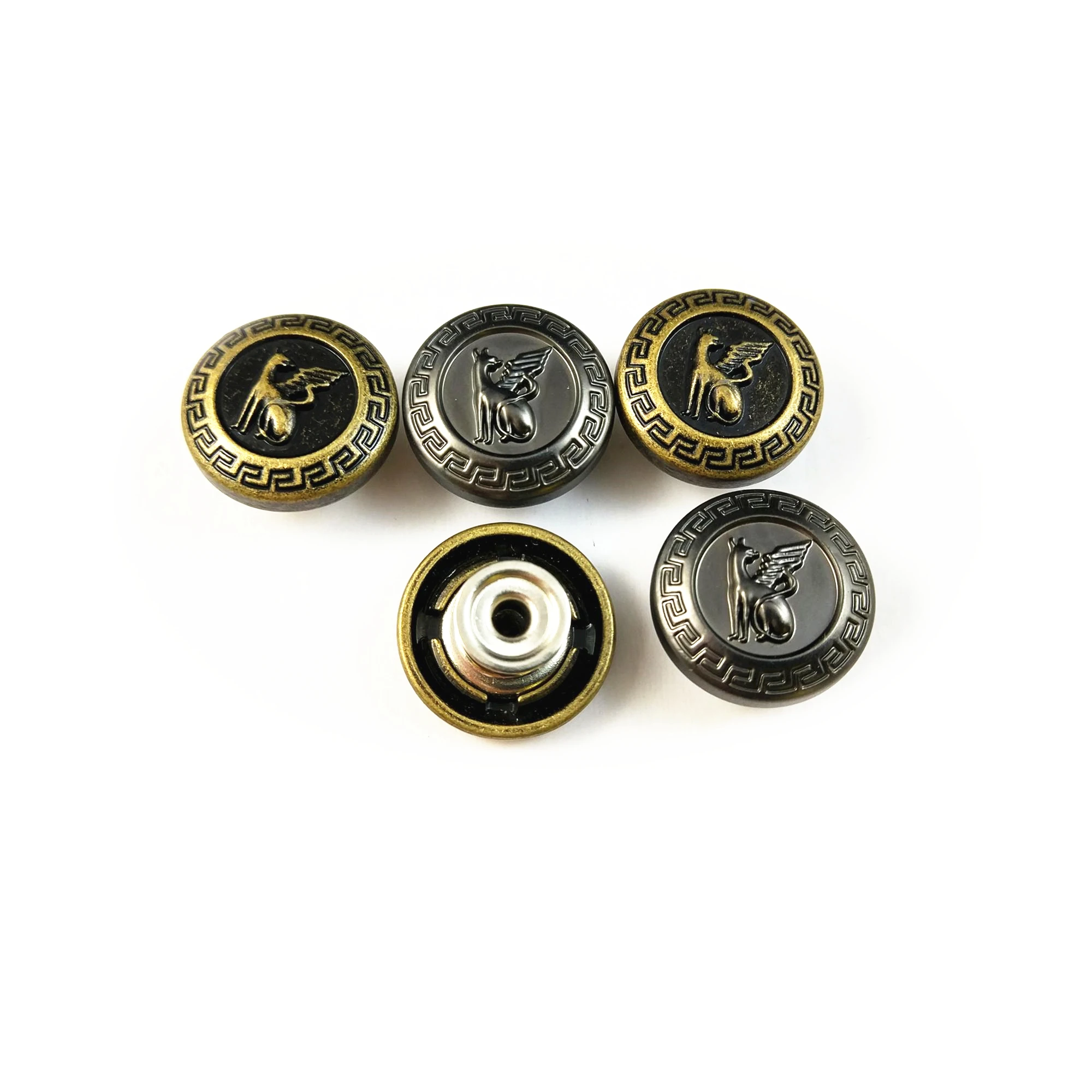 New style design jeans button metal 17mm standard denim metal buttons and rivets buttons for jeans