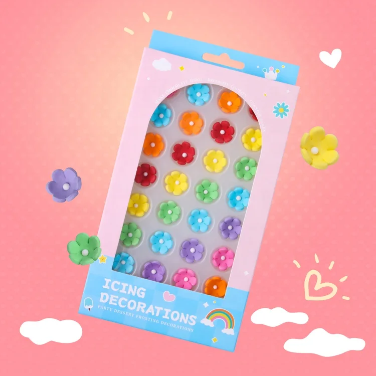 Edible Daisy Sugar Sprinkles Flowers Baking Decorate Cake Decoraionts Sprinkles Edible Candy for Girls Cake Decorations