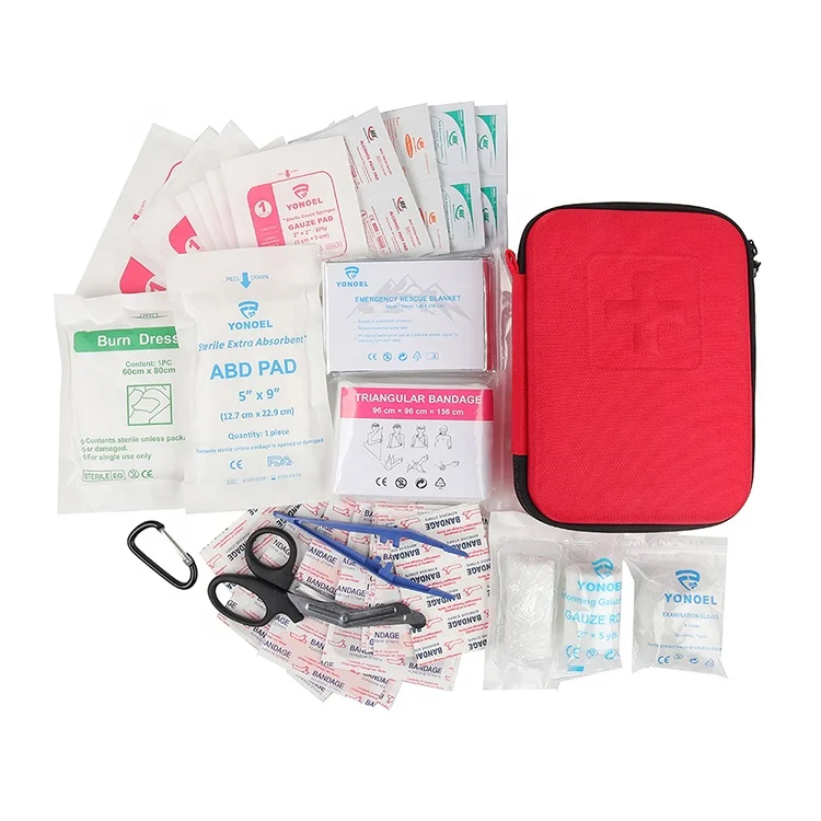 Lightweight Personal Survival Red Cross First Aid Kit Bags Emergency Wound Management