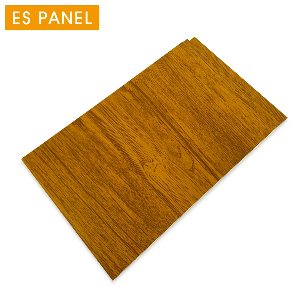 clading pu metal insulated board grain home wood exterior wall siding panel
