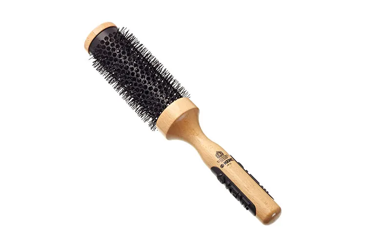 
Factory direct supply of pig bristles with wooden handle inverted hair curling round hair rolling comb machine 