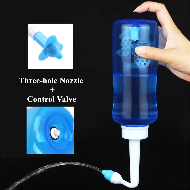 2023 High Quality Wholesale 500ML Nasal Wash Bottle Nose Cleaner Personal Care for Adult & Kid