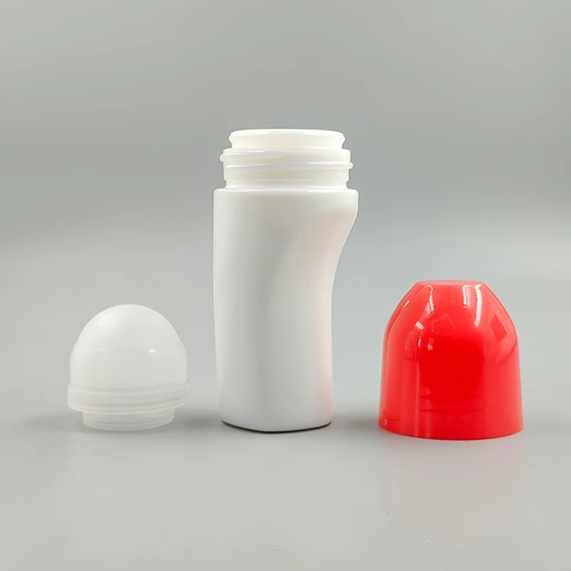 wholesale empty deodorant bottle 50ml colorful Ceramics Roll on Bottle custom logo deodorant bottles maker