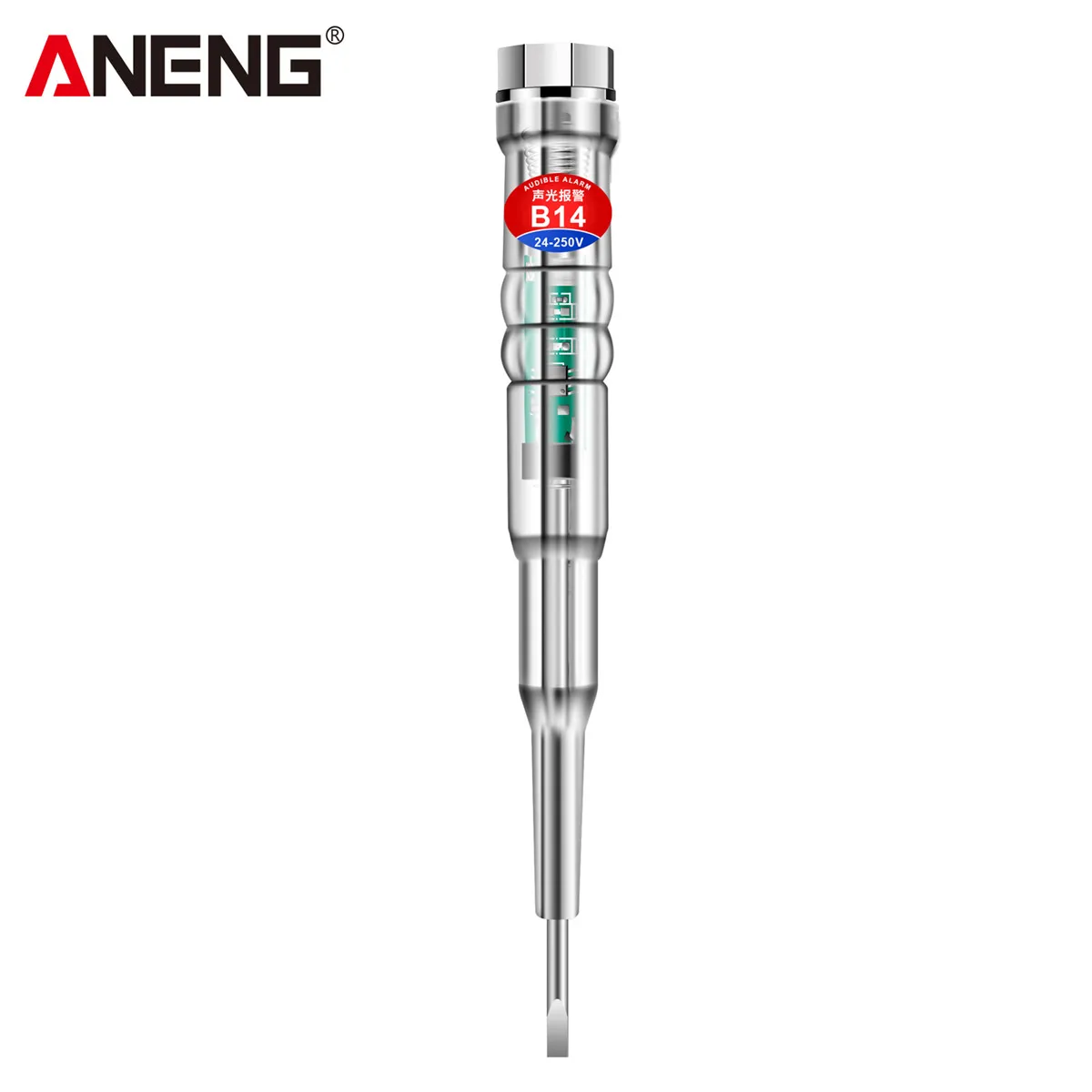 ANENG B14 24-250V Tester Electric Induced Electric Screwdriver Probe With Indicator Light Sound and Light Alarm Test Pen