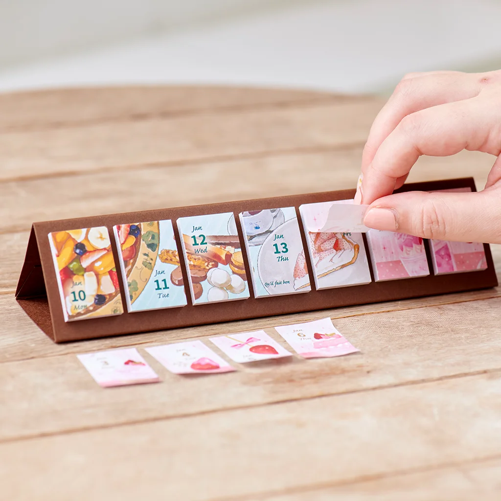 High quality cute creative desk date new design special office sticker table calendar