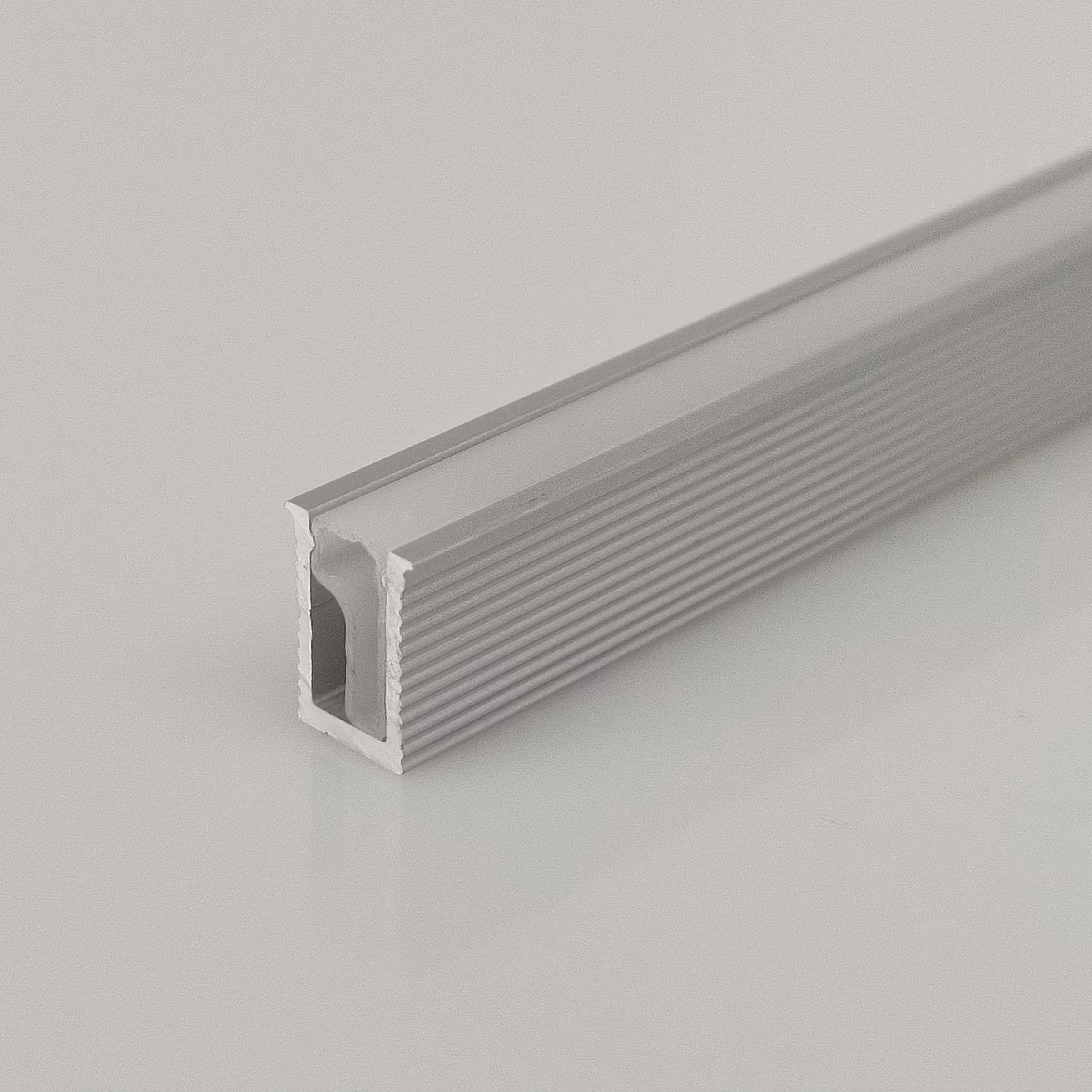 Slim W5.7*H8.9mm Aluminum LED Light Channel With Slot Recessed Installation Include Silicone Diffuser Cabinet Lighting
