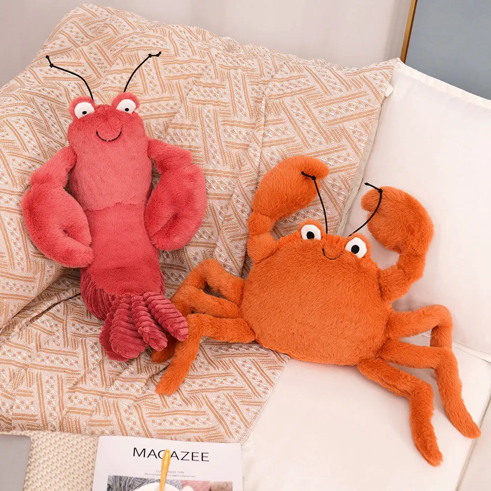 22Cm Free Sample Cute Bed Sleeping Pillow Stuffed Animal Plush Toy Lobster Crab Plush
