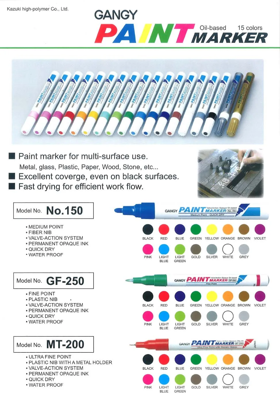 Wholesale OEM fluorescent custom highlighter marker pen for sale