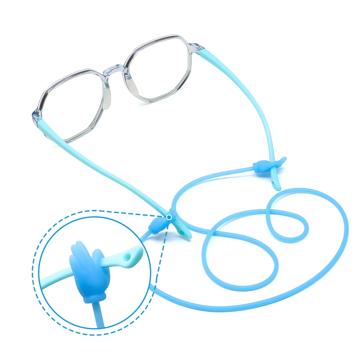 High Quality Silicone Eye Glasses Strap Anti Slip Rope Colorful Eyewear Chains Eyeglasses