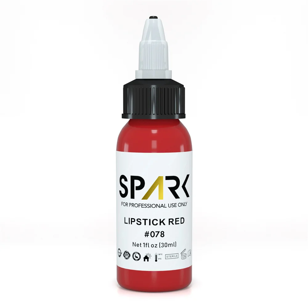 New Arrivals Hot Pink spark tattoo ink  permanent inks lipstick red  Reach standard  pmu pigments tattoo ink for tattoo
