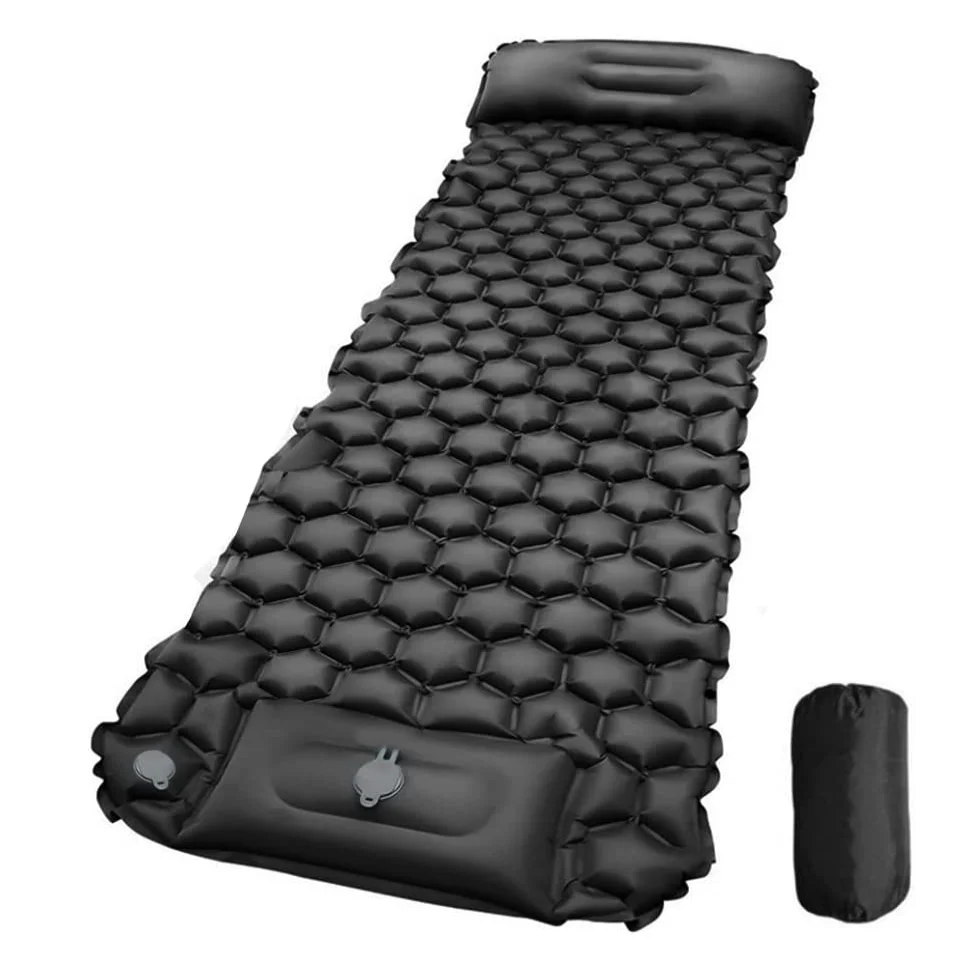 Легкий Водонепроницаемый Сверхлегкий надувной матрас из ТПУ с подушкой изолированный воздушный коврик для сна на открытом