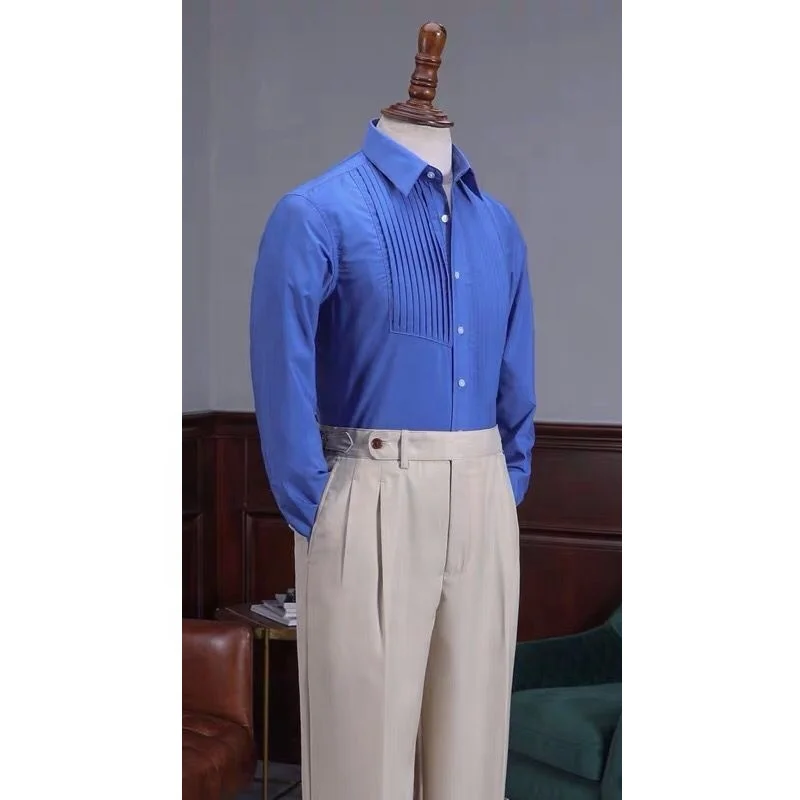 OEM MTM изготовленный на заказ мужские с воротником и манжетами Рубашки классические брюки на заказ смокинг для мужчин; Рубашки для мальчиков