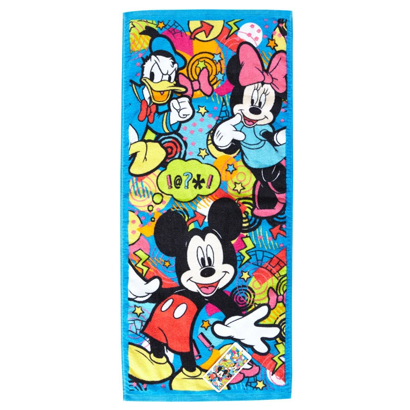 kids cartoon towel microfiber printed beach towel with logo custom print