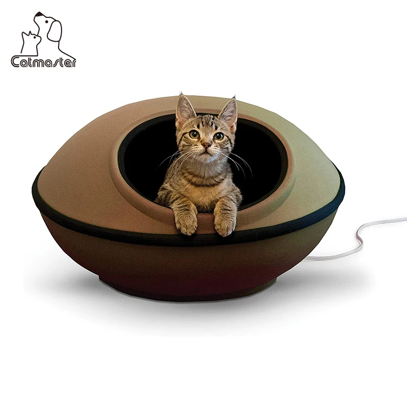 OEM ODM hot Travel Self Warming Heated Pet House Cat Cave Cat Beds For Indoor Cats