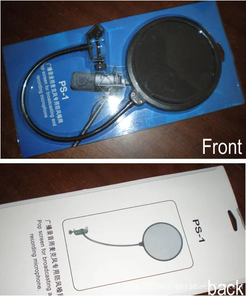Favorable Price China Manufacturer Professional Gooseneck Shield Microphone Pop Filter Shield