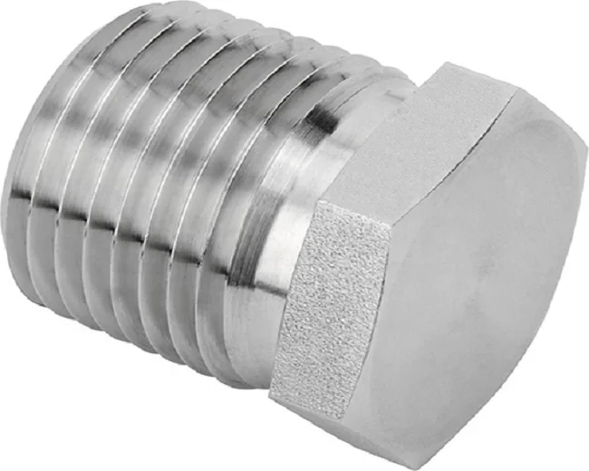 Stainless Steel Pipe Fittings Series Pipe Plug / Hex Plug 6000PSI Swagelok Type High Quality