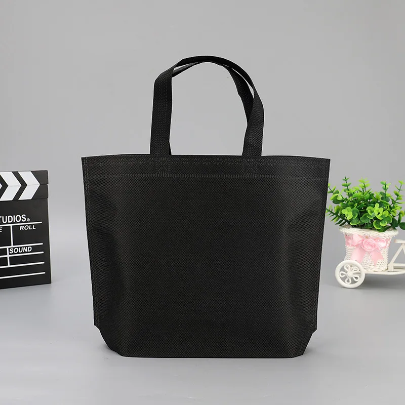 Custom Logo Garment Clothes Non Woven Shopping Bag Reusable Travel Foldable Bag With Handle