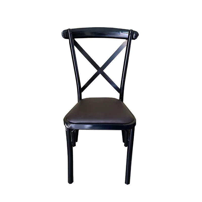 Modern Style Iron Material Dark Color Various Event Hall Banquet Hotel Chair For Hotel