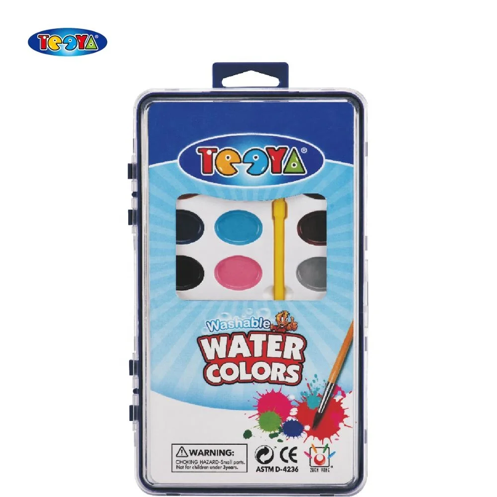 GOOD QUALITY AND REASONABLE PRICE SEMI MOIST WATERCOLOR SET SUPPLIED BY OEM FACTORY