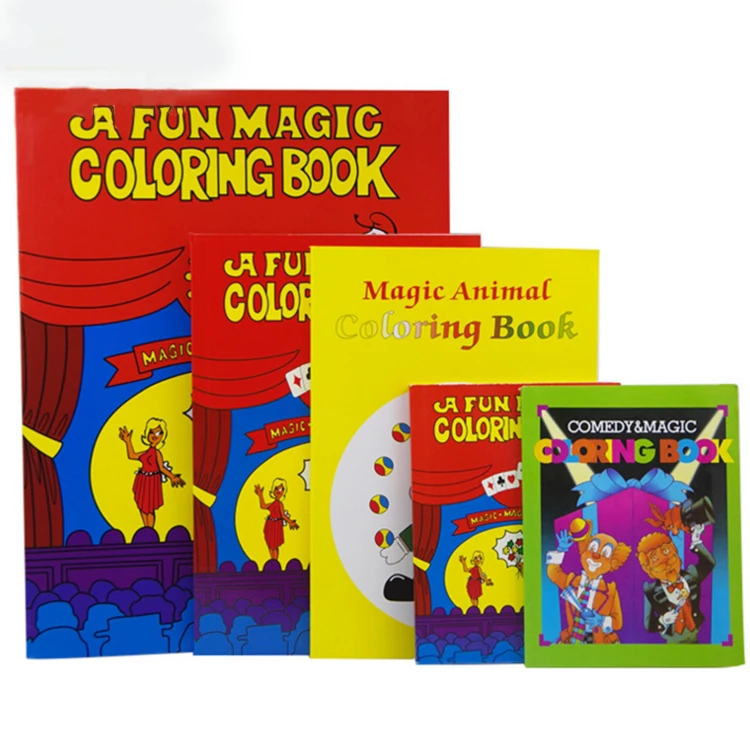 Desalen M Size Kids Stage Magic Trick Cards Book Toy Prop Magic Coloring Book