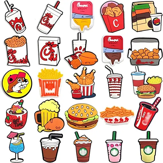 New Arrival For Kids Boys Soft Shoe Decoration Squid Game Croc Accessories