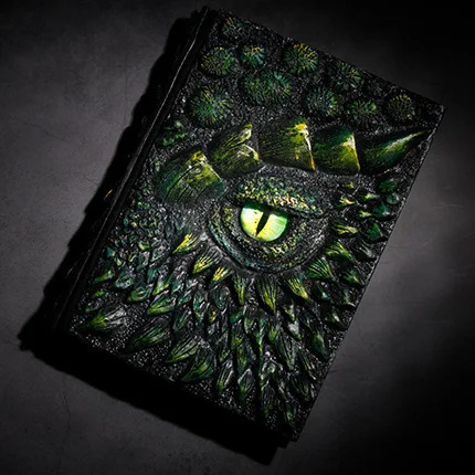 Делюкс анимированные дракона книга Deluxe смолы наружных осветительных приборов