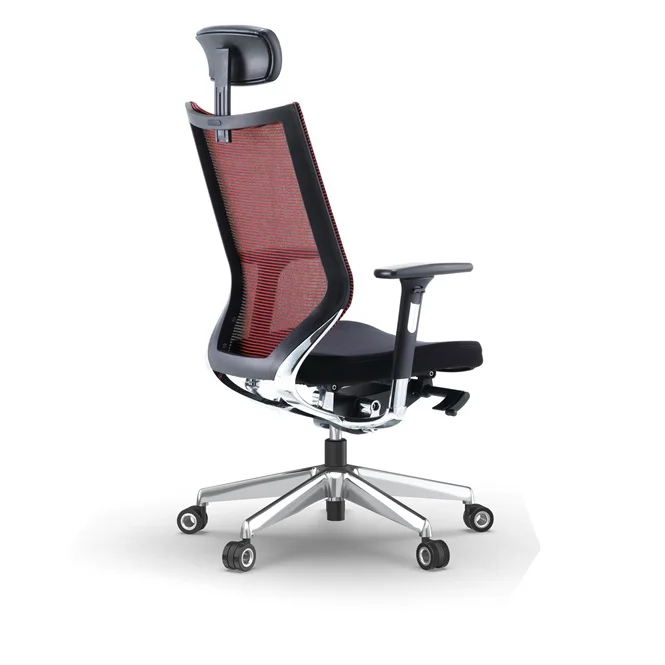 Эргономичный вращающийся офисный стул для менеджера, с высокой сеткой, Италия, Donati механизм, металлические ножки, 5 звезд