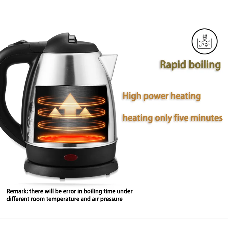 Home Appliances 1500W 110V Cattle Coffee Cheap Cordless Jug Price 1.8L Tea Maker Stainless Steel Water electrical Kettles