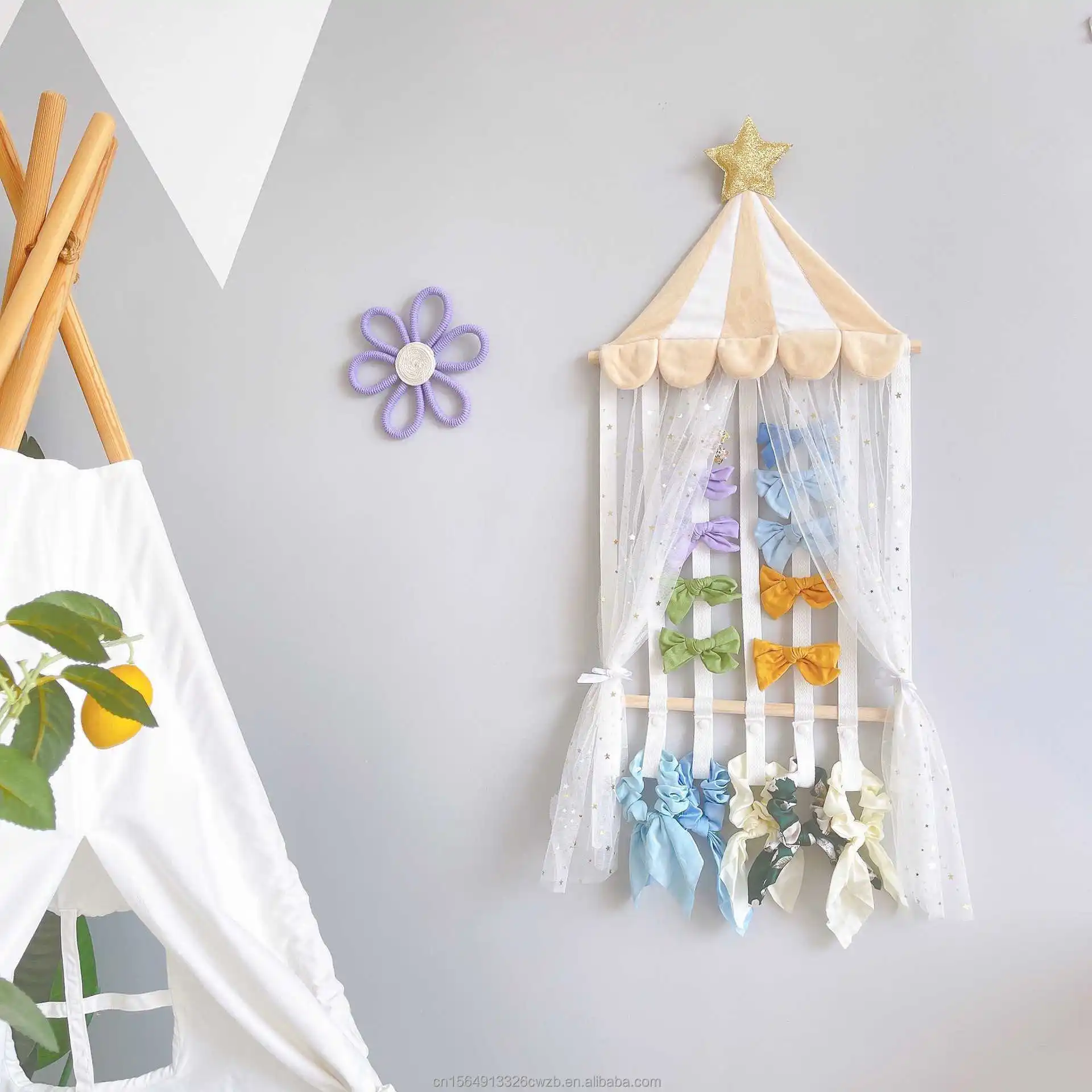 Headband Stabilizer Hair Accessories Sorting Game Tent Girl Baby Accessories Storage Wall Decoration