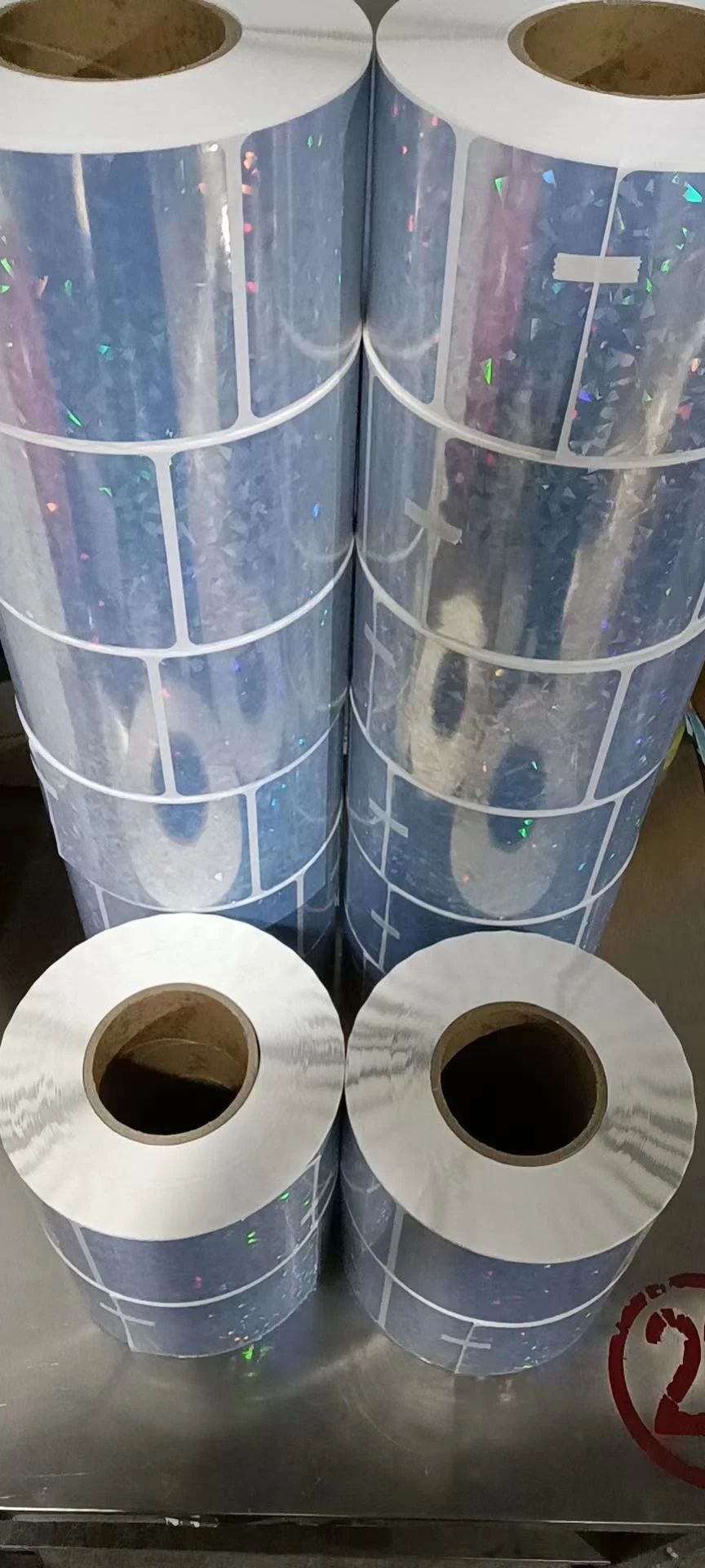 Rainbow hologram inkjet PET/PVC label for color inkjet label printer TM-3500,C7500, VP700,Afinia L801,lx900,lx2000,VP750