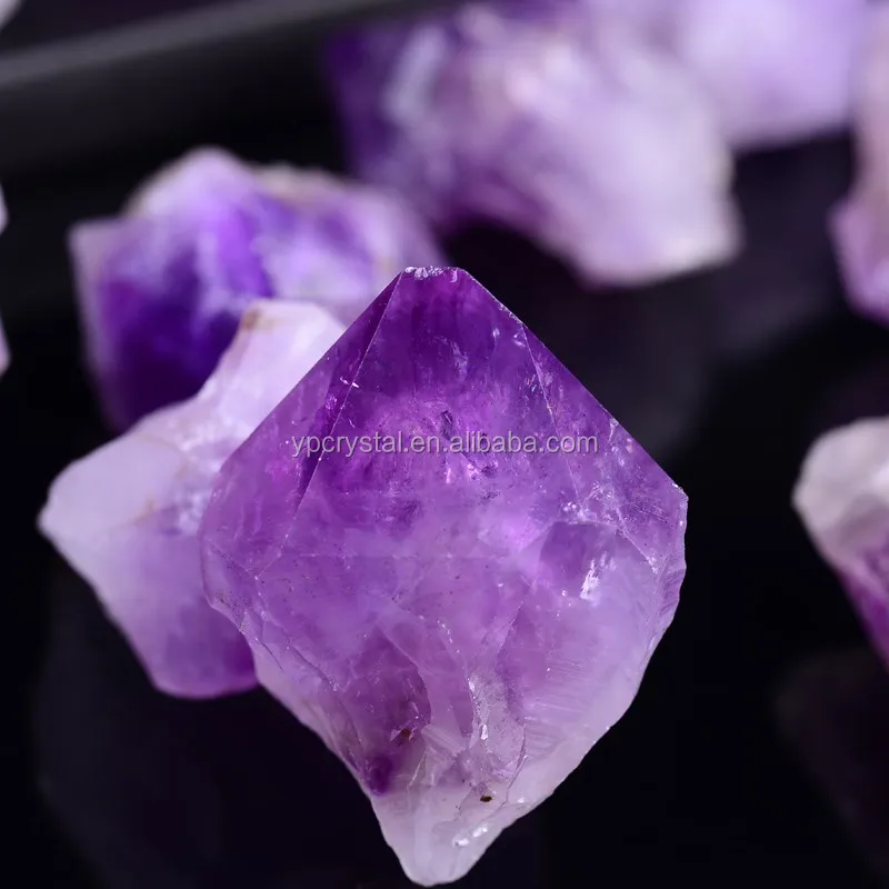 Natural Amethyst Quartz Crystal Tooth Small Amethyst Cluster Rough Amethyst Stone
