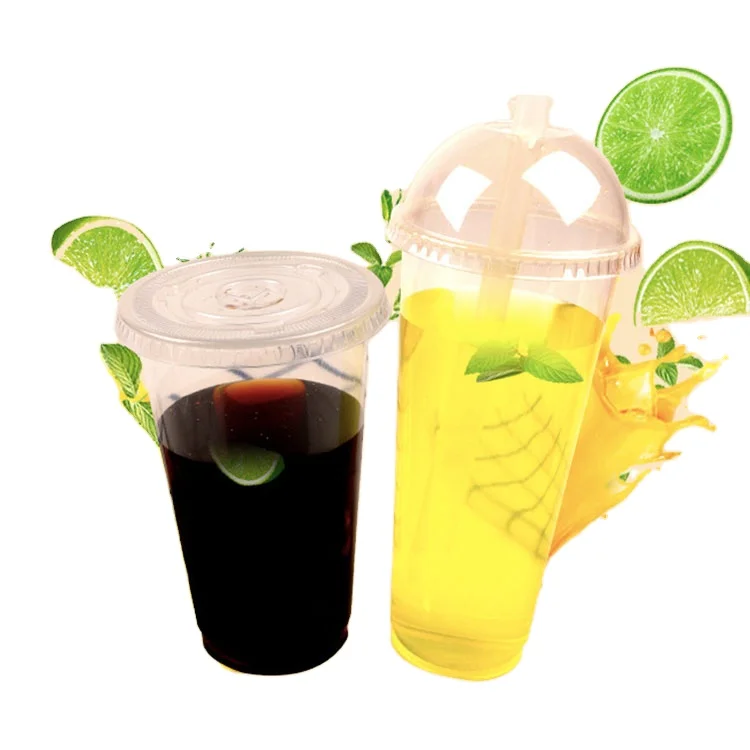 
13 oz 95 mmPastic Disposable Cups With Lid Salad Mousse Cup Rose Gold Plastic Cups Ice Cream Plastic Containers 