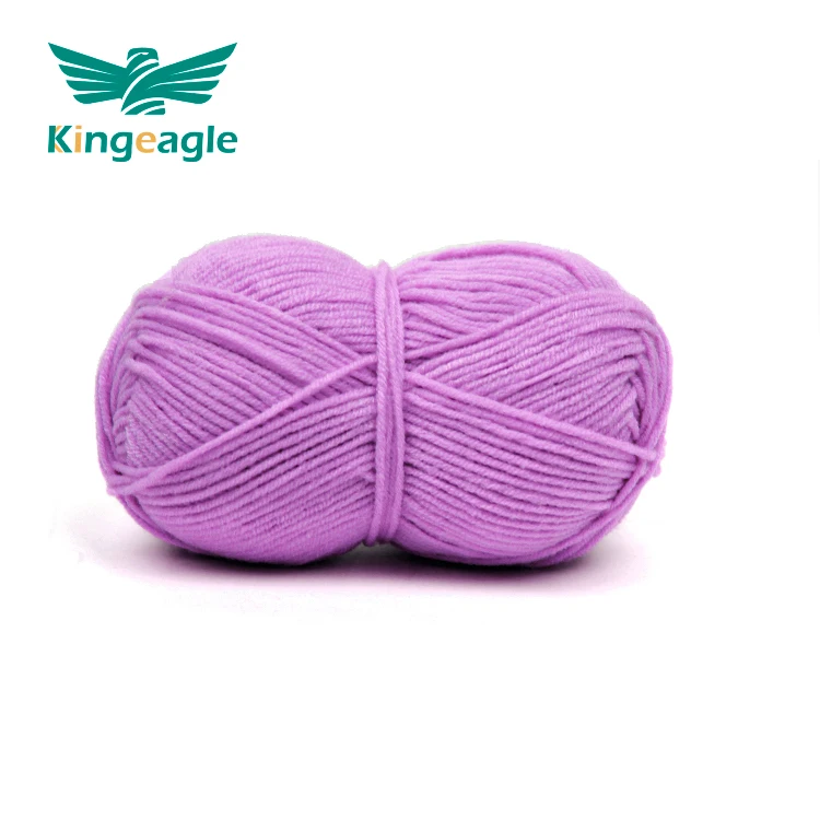 Kingeagle Stock 100% Acrylic Milk Cotton Yarn Hand Knitting Crochet 4 Ply