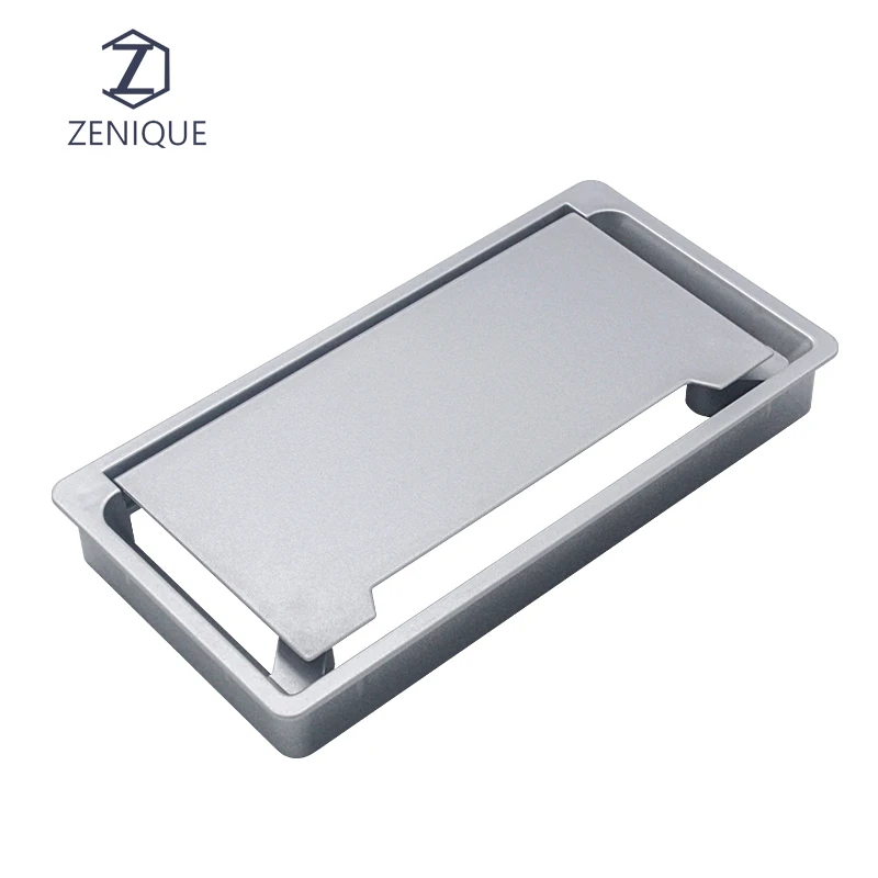 Top Quality Rectangular Office Furniture Desk Table Cable Hole Cover Desk Power Outlet Wire Covering Plastic Grommet