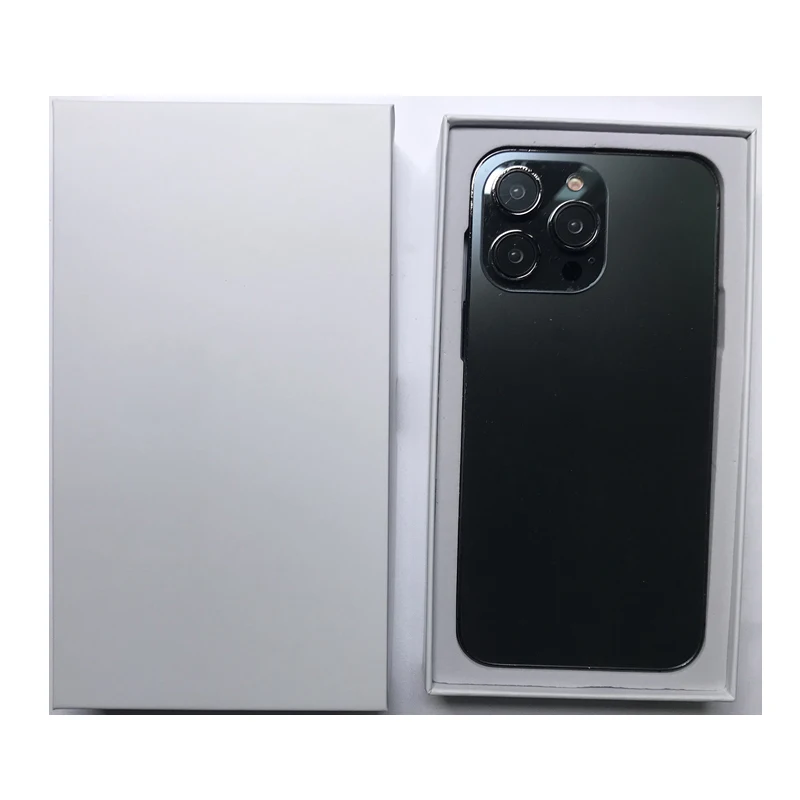 Exquisite and safe paper mobile phone storage box for 14 pro max mobile phone protection box for 14 plus dummy phone model in it