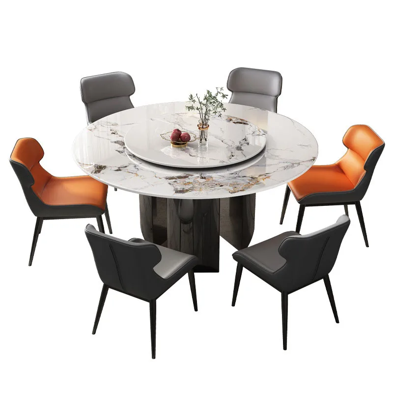 Sintered Stone Dining Room Table Modern Coffee Table Faux Marble Table with Carbon Steel Base for Kitchen Living Room Office