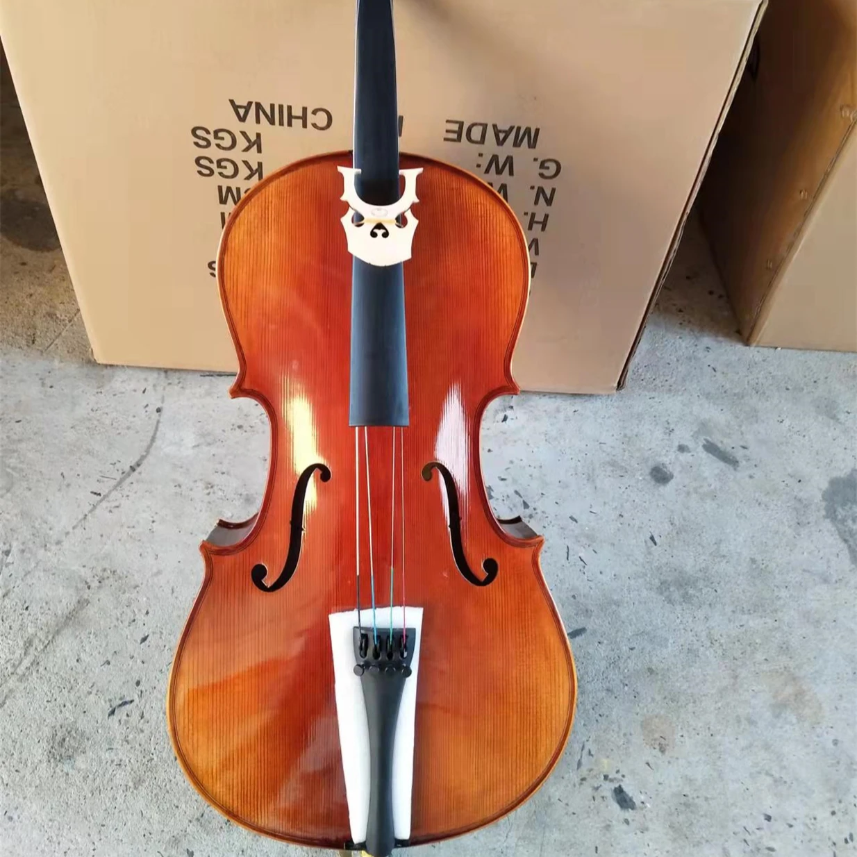 Tongling Musical Instrument solid wood flame 4/4 Popular Cello