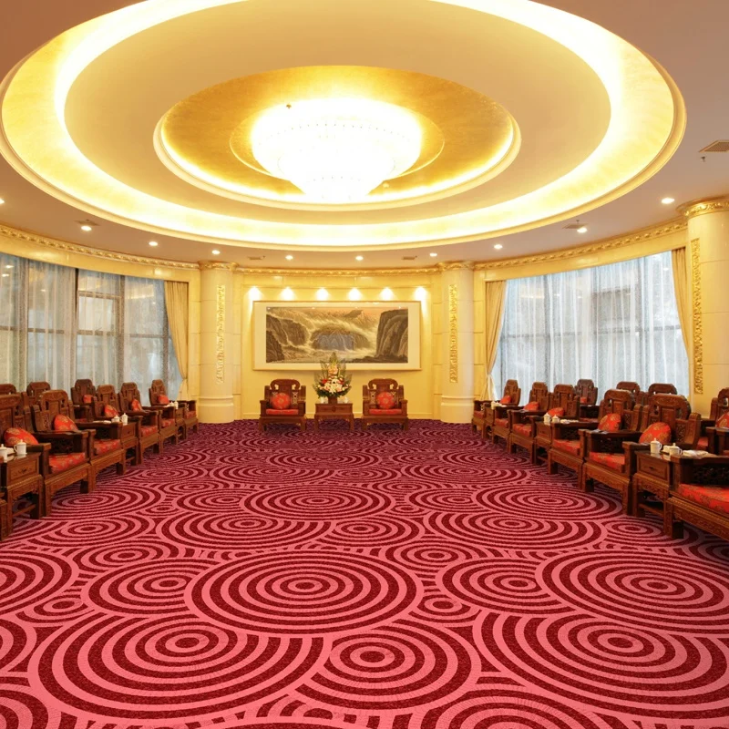 Hot Sale Colorful Design Commercial Alfombras Red Axminster Tapis Carpet For Banquet exhibition carpet