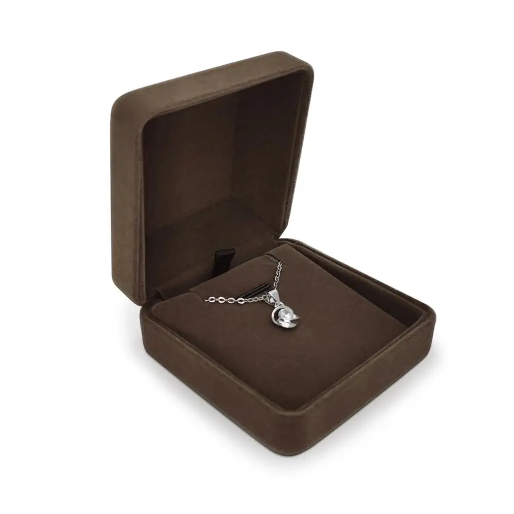 Wholesale custom unique luxury ring bracelet earing velvet necklace gift boxes