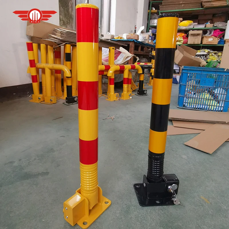 Spring Parking Space Lock Column Thickened Car Parking Lock Removable Lock Bollard