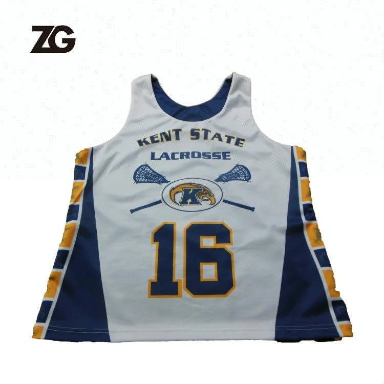 Professional Custom Full Sublimation Lacrosse Uniform Team Men Mesh Lacrosse Jersey 100% Polyester