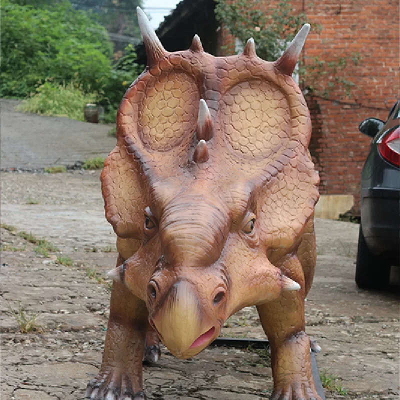 Large Custom Indoor Fiberglass Dinosaur Statue Model Life-Size Statues Garden Adventure Park