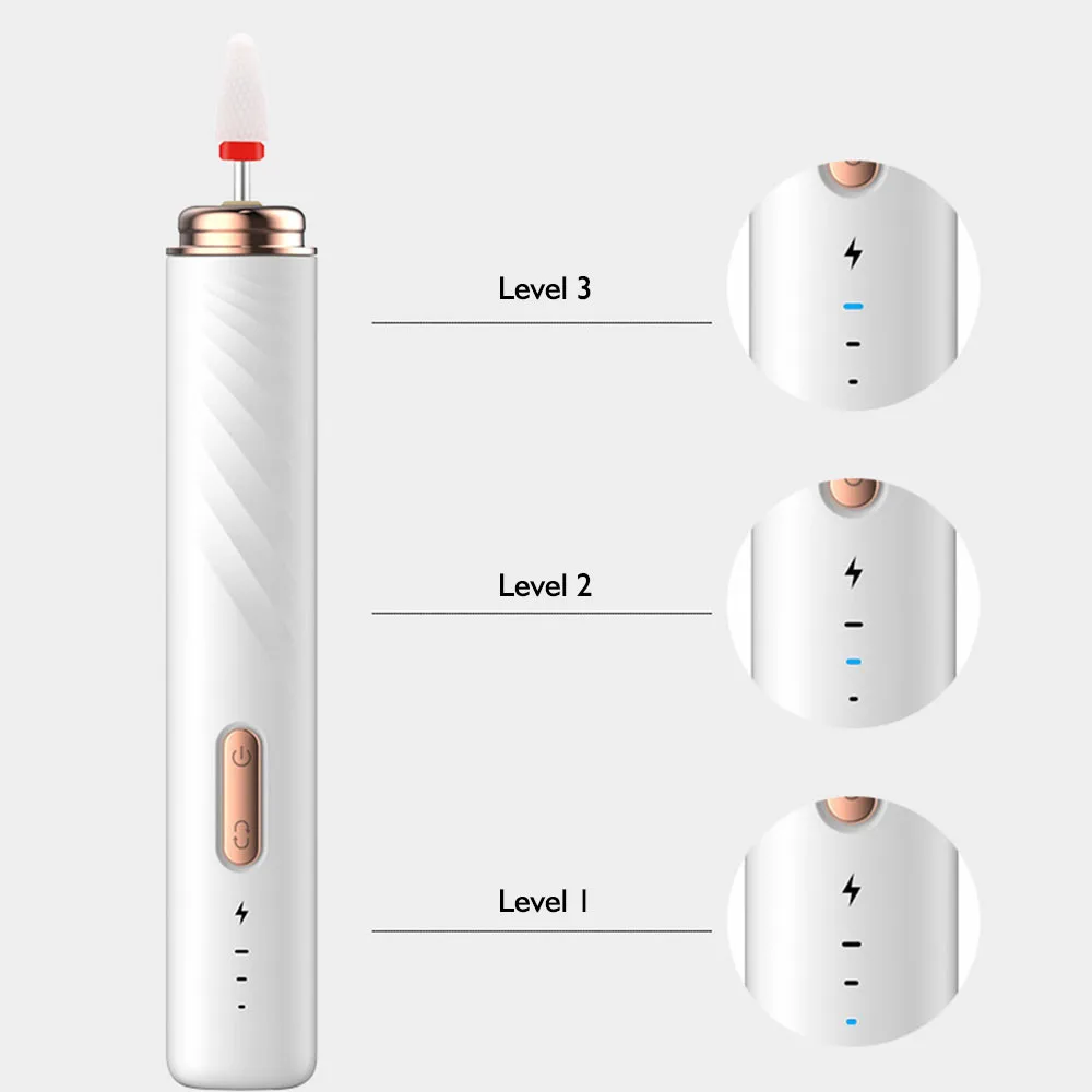 Portable Electric Nail Drill Machine Home Beauty Device Manicure Tools with Strong Motor Power