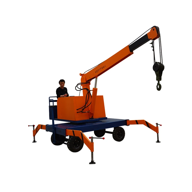 electric hydraulic mini lifting crane for warehouse