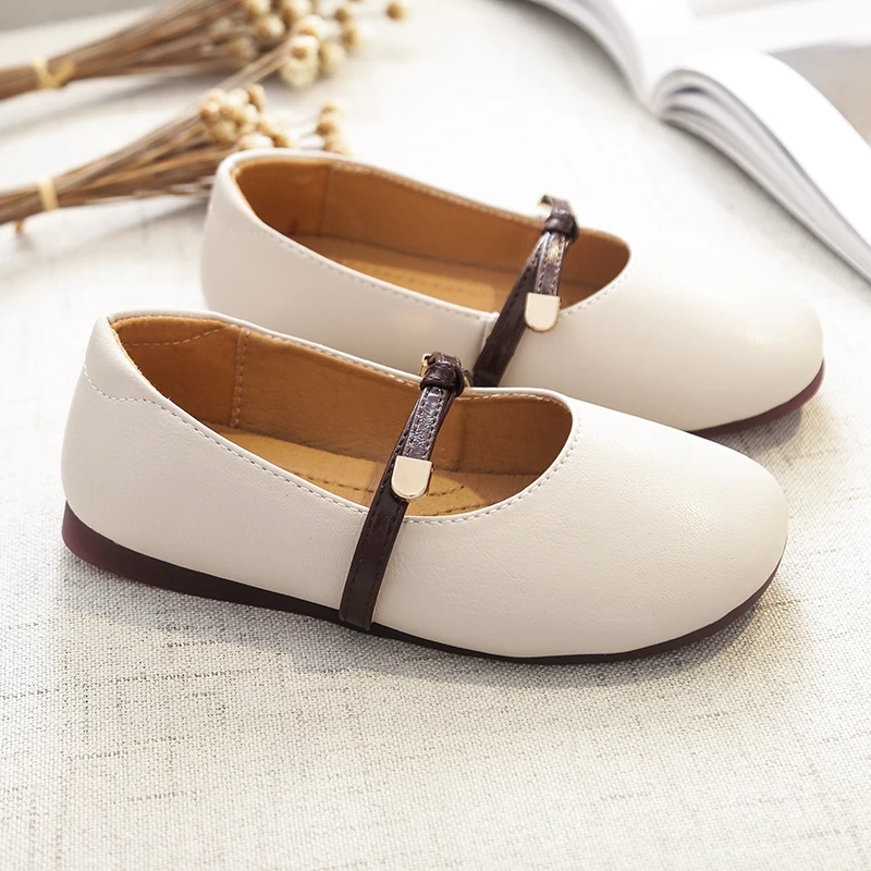 Детская школьная повседневная обувь из коровьей спилковой кожи на мягкой подошве для девочек
