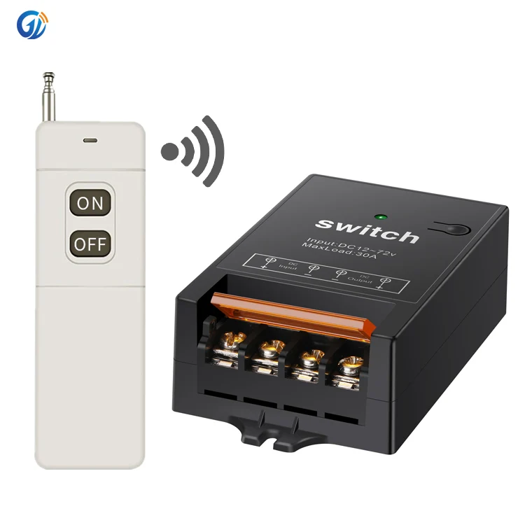 switch manufacturers custom 40A 433MHz RF Transmitter Remote Controls with DC 12V 72v 1CH Relay Receiver Module Wireless Switch